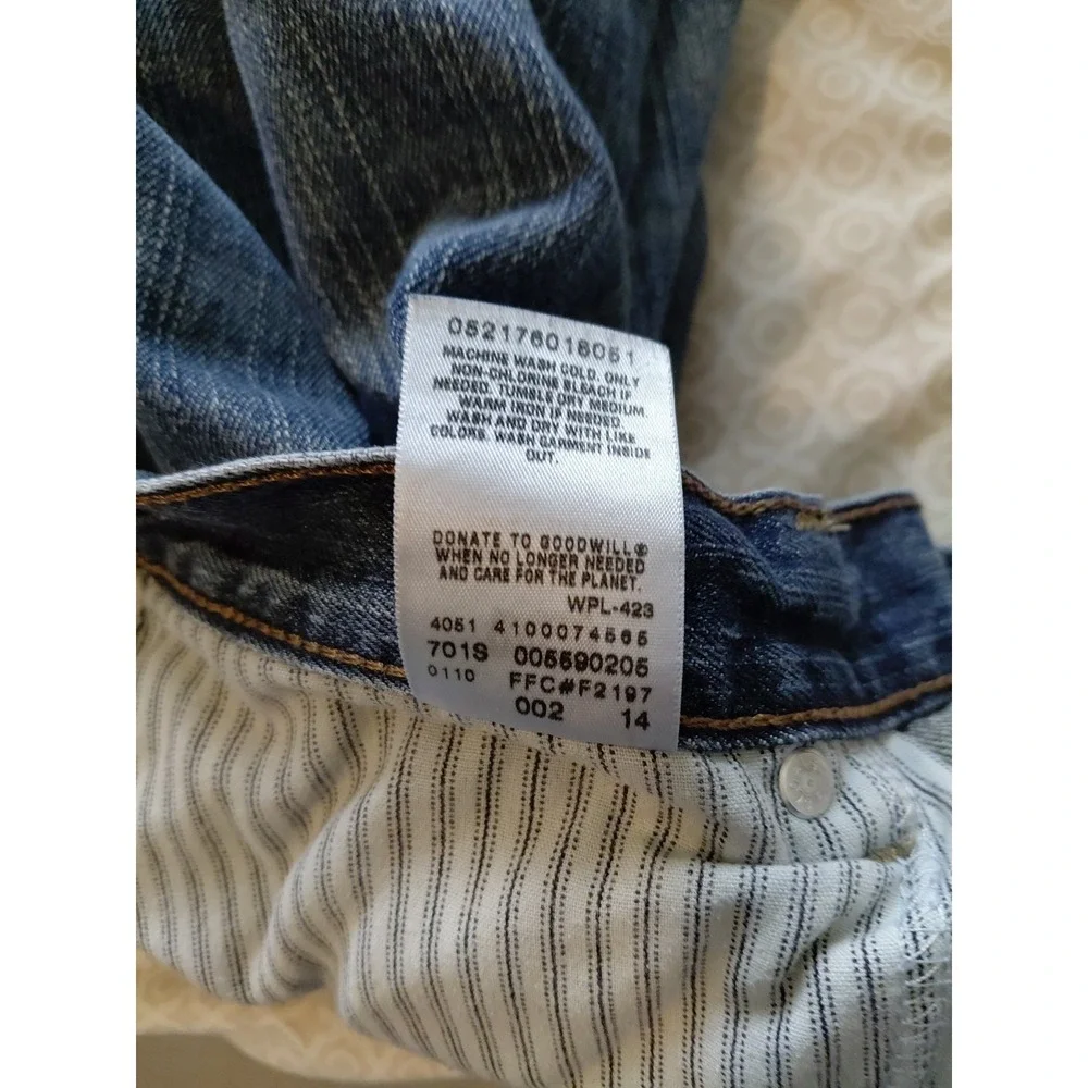 Vintage‎ 00s Levi's 559 Straight Relaxed Wide Leg Blue Jeans Men's Size 36x30